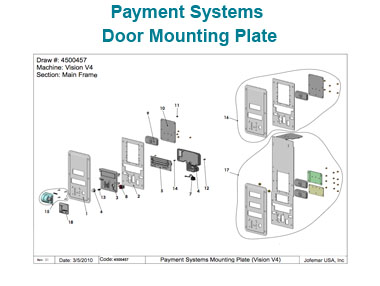 Payment Systems Door Mounting Plate